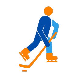 Ice Hockey Player - Male | Round | 3 Colored | v4