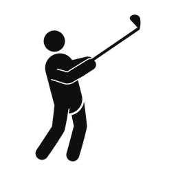 Golf - Male | Round | Silhouette | v6