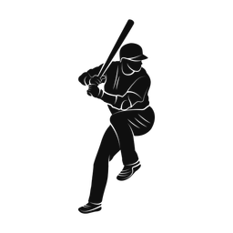 Baseball Batter - Male | Promax | Silhouette | v1