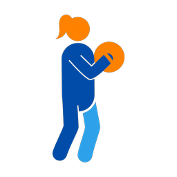 Marching Cymbal Player - Female | Round | 3 Colored | v1