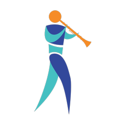 Marching Clarinetist - Male | Motion | 3 Colored | v1