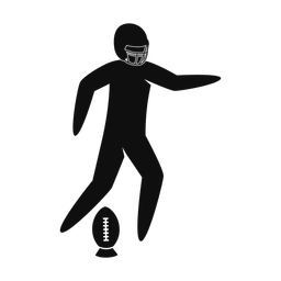American Football Kicker - Male | Strike | Silhouette | v1
