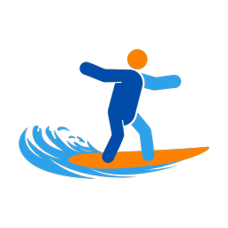 Surfing - Male | Round | 3 Colored | v1