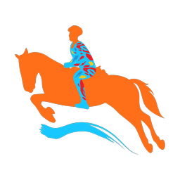 Horse Jumping - Male | Splash | Colorful | v1