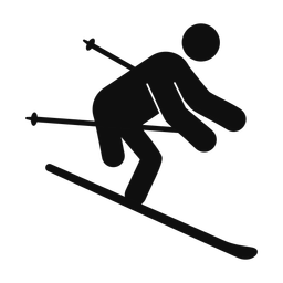 Para Downhill Skiing - Male | Round | Silhouette | v1