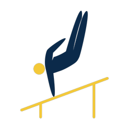 Uneven Bars - Male | Strike | 2 Colored | v1