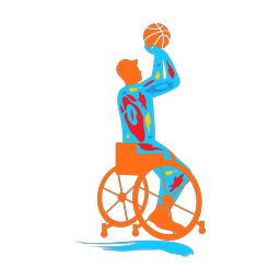 Wheelchair Basketball - Male | Splash | Colorful | v1