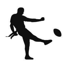 Flag Football Punter - Male | Classic | Silhouette | v1