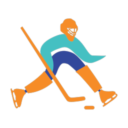 Ice Hockey Goalie - Male | Motion | 3 Colored | v1