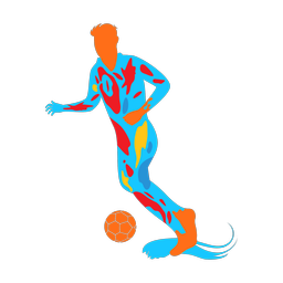 Soccer Player - Male | Splash | Colorful | v4