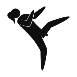 Karate - Female | Strike | Silhouette | v4