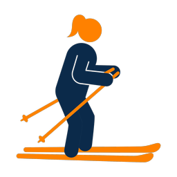 Cross Country Skiing - Female | Round | 2 Colored | v1
