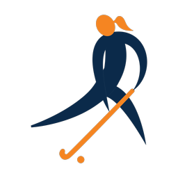 Field Hockey Player - Female | Motion | 2 Colored | v1