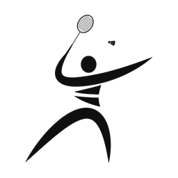 Badminton - Male | Motion | Silhouette | v1