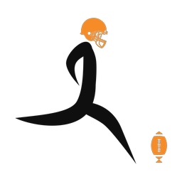 American Football Kicker - Male | Motion | 2 Colored | v1