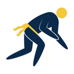 Flag Football Lineman - Male | Strike | 2 Colored | v1