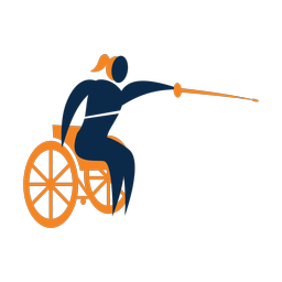 Wheelchair Fencing - Female | Motion | 2 Colored | v1