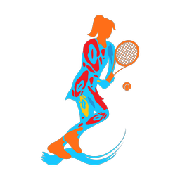 Tennis - Female | Splash | Colorful | v2