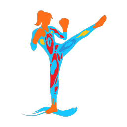 Kickboxing - Female | Splash | Colorful | v1