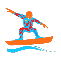 Snowboarding - Male | Splash | Colorful | v1