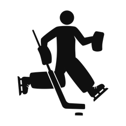 Ice Hockey Goalie - Male | Strike | Silhouette | v3