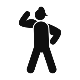 Body Building - Female | Round | Silhouette | v2