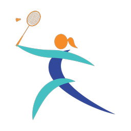 Badminton - Female | Motion | 3 Colored | v1