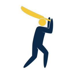Cricket Batter - Male | Strike | 2 Colored | v1
