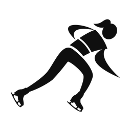 Speed Skating - Female | Motion | Silhouette | v2