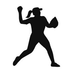 Softball Fielder - Female | Classic | Silhouette | v3