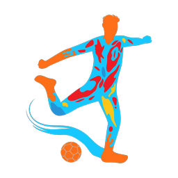 Soccer Player - Male | Splash | Colorful | v3