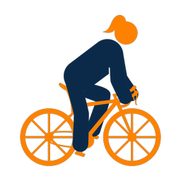 Cycling - Female | Round | 2 Colored | v3