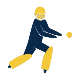 Cricket Wicket Keeper - Male | Strike | 2 Colored | v1