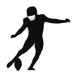 American Football Kicker - Male | Classic | Silhouette | v1