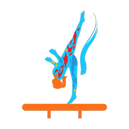 Balance Beam - Female | Splash | Colorful | v6