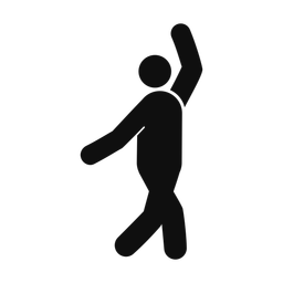 Ballet Dancing - Male | Round | Silhouette | v2