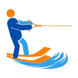 Waterskiing - Male | Round | 3 Colored | v1