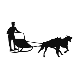 Sled Dog Racing - Male | Classic | Silhouette | v1