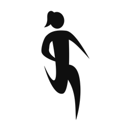 Running - Female | Motion | Silhouette | v2