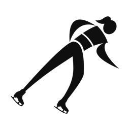 Speed Skating - Female | Motion | Silhouette | v4
