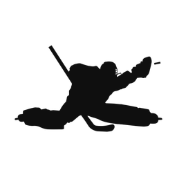 Ice Hockey Goalie - Male | Classic | Silhouette | v1