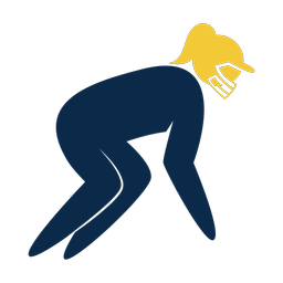 American Football Lineman - Female | Strike | 2 Colored | v1