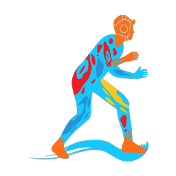 Wrestling - Male | Splash | Colorful | v1