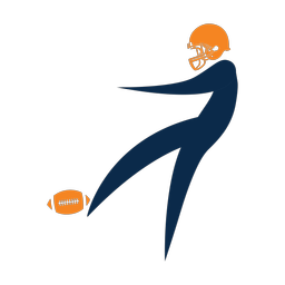 American Football Punter - Male | Motion | 2 Colored | v1