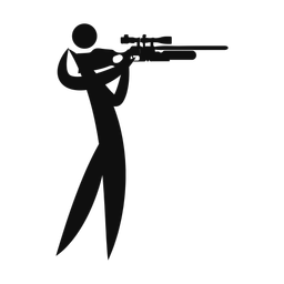 Air Rifle - Male | Motion | Silhouette | v1