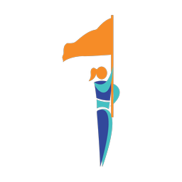 Marching Band Flag Performer - Female | Motion | 3 Colored | v1