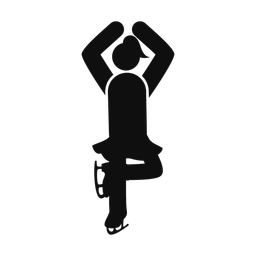 Figure Skating - Female | Round | Silhouette | v1