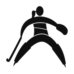 Field Hockey Goalie - Female | Motion | Silhouette | v1