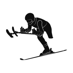 Para Downhill Skiing - Male | Promax | Silhouette | v1