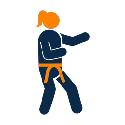 Karate - Female | Round | 2 Colored | v2